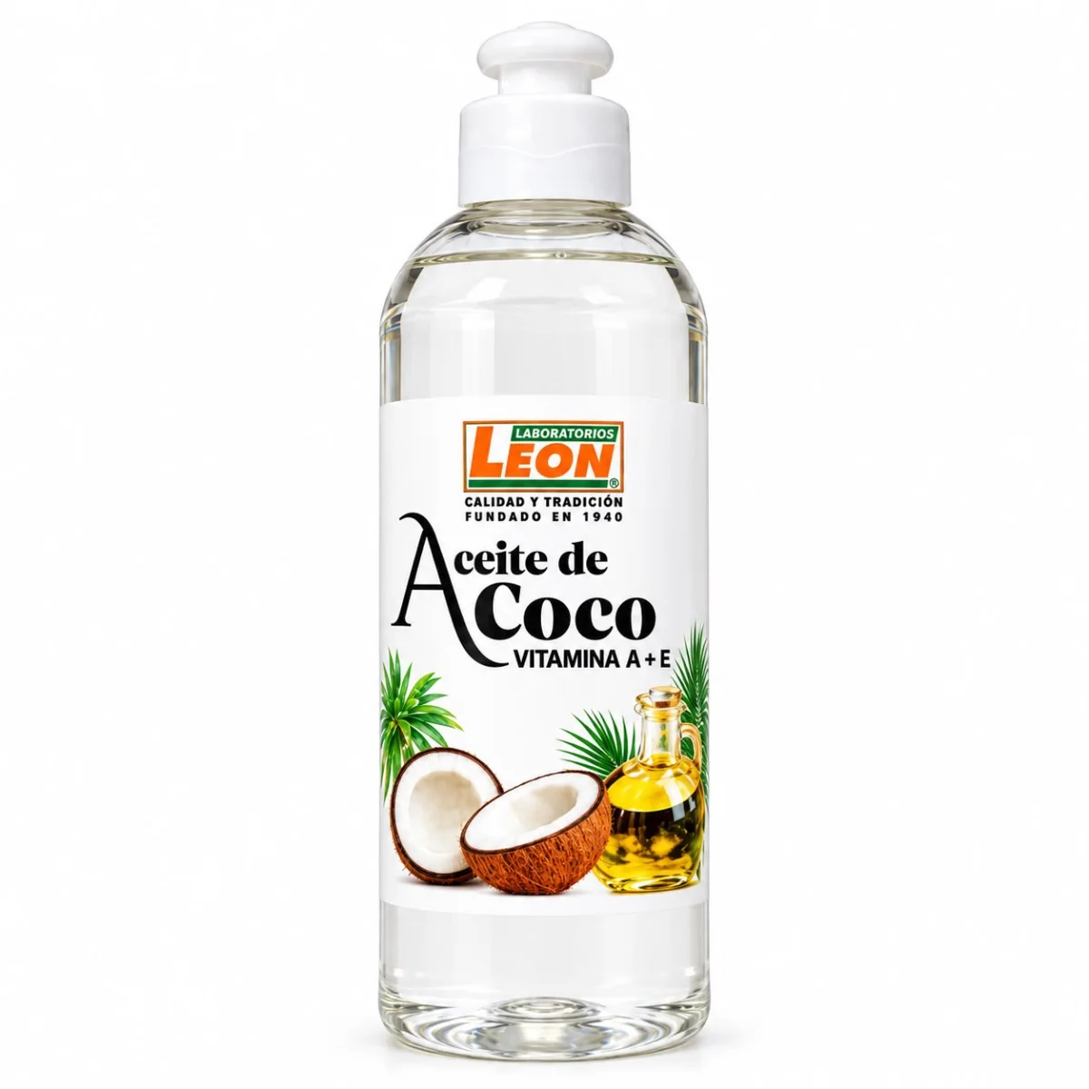 Aceite de Coco Corporal 500 mL - Laboratorios León